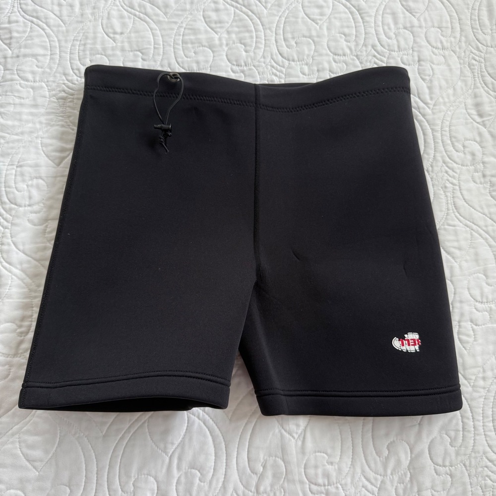 Bell Neoprene Swim Shorts Men L/XL Black Rubber Core Surfing Wetsuit Bottoms EUC